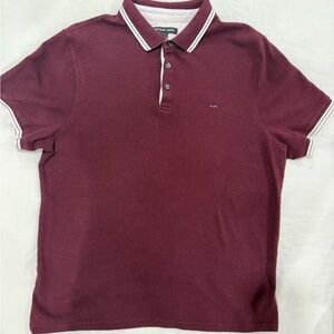 Michael Kors Men's Dark Red Polo Shirt